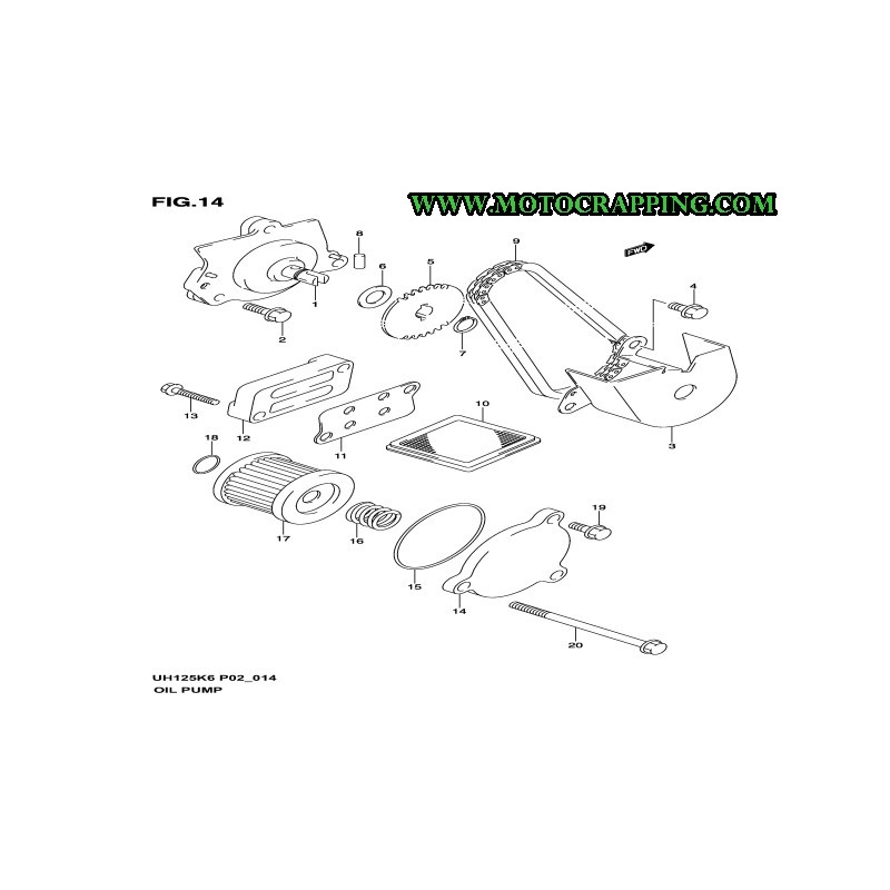 Bomba aceite Suzuki Burgman 125 03/06